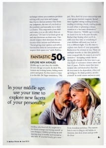 Life Lessons to Excel in Your 30's, 40's and 50's; interview with New Woman Magazine