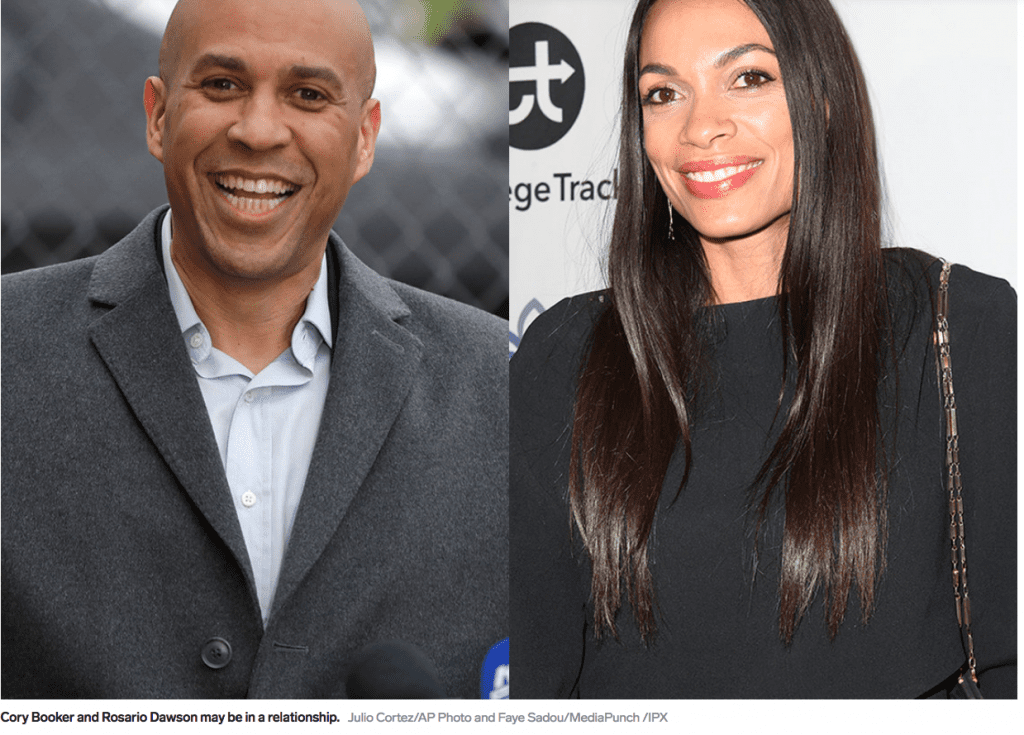 Cory Booker & Rosario Dawson