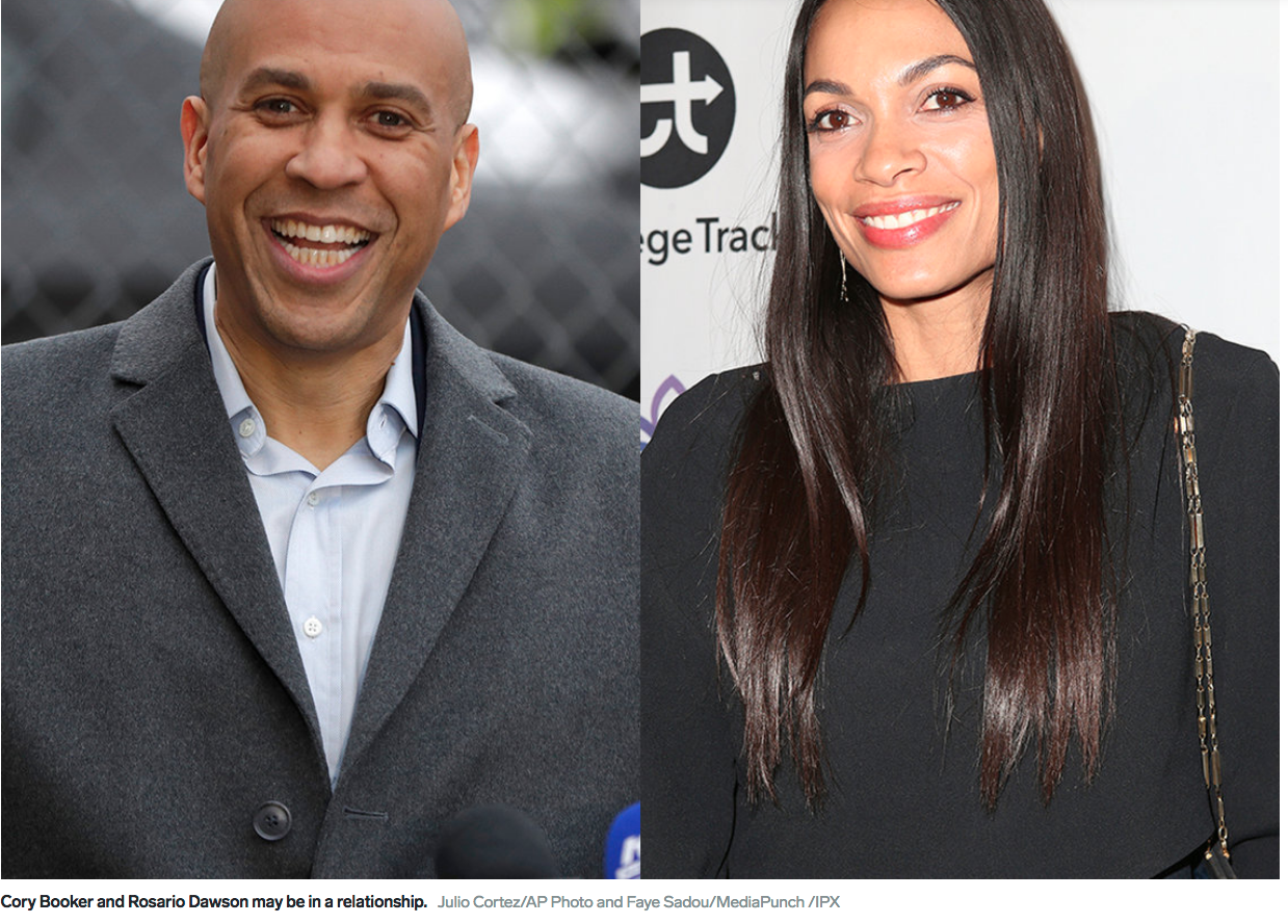 Cory Booker & Rosario Dawson